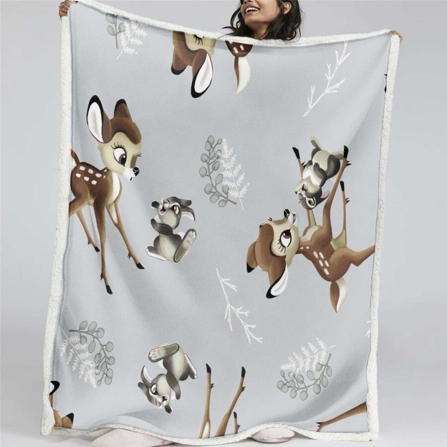 Bambi und Klopfer 06 Decke - Fleecedecke