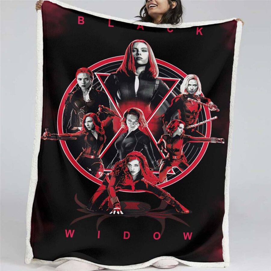 Black Widow Marvel 02 Decke - Fleecedecke