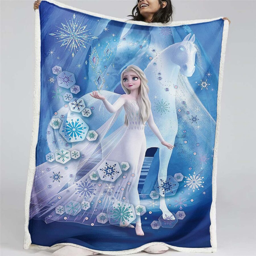 Elsa Die Eiskönigin - Schneeprinzessin 15 Decke - Fleecedecke