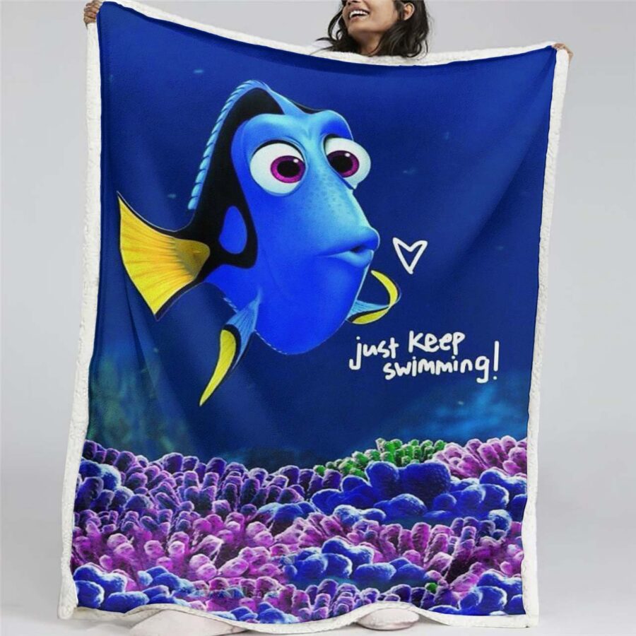 Findet Dorie – Einfach weiterschwimmen Decke - Fleecedecke