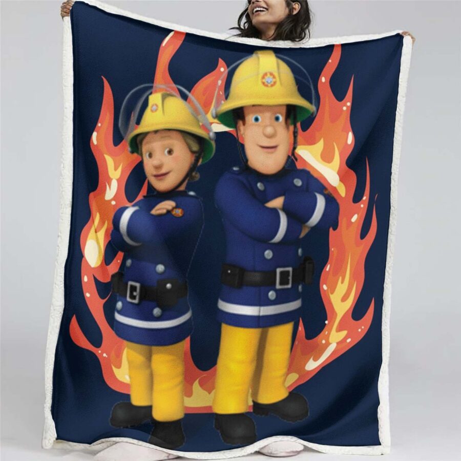 Feuerwehrmann Sam Charaktere 03 Decke - Fleecedecke