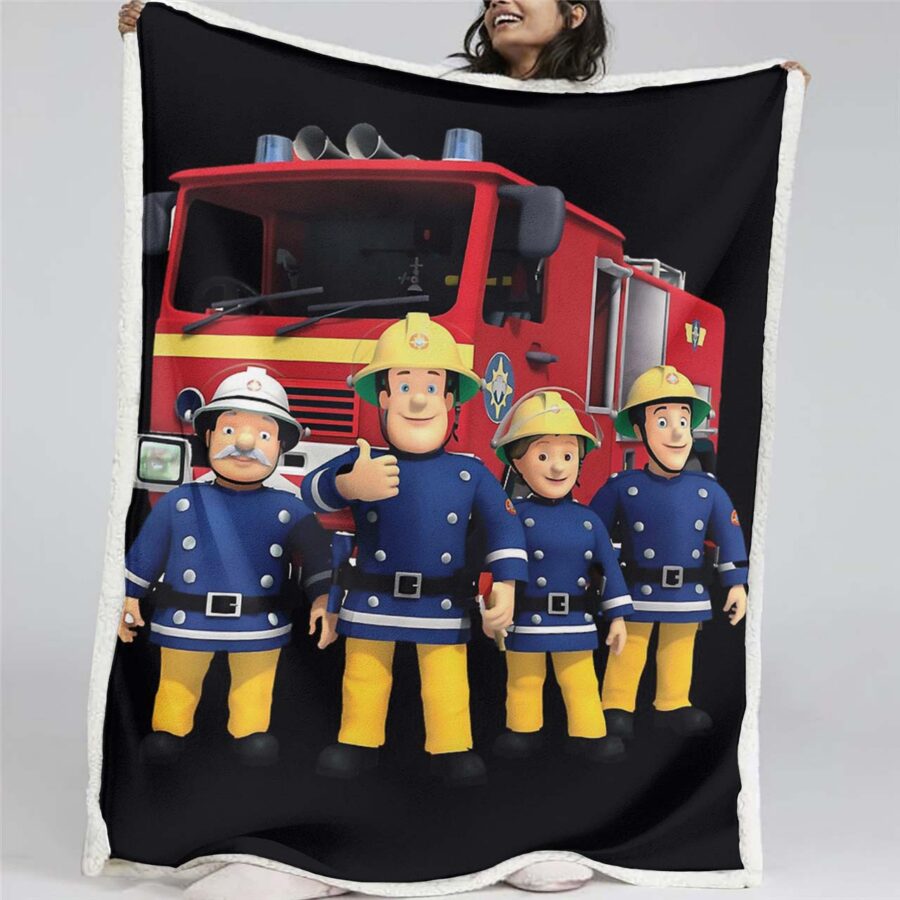 Feuerwehrmann Sam Charaktere 04 Decke - Fleecedecke