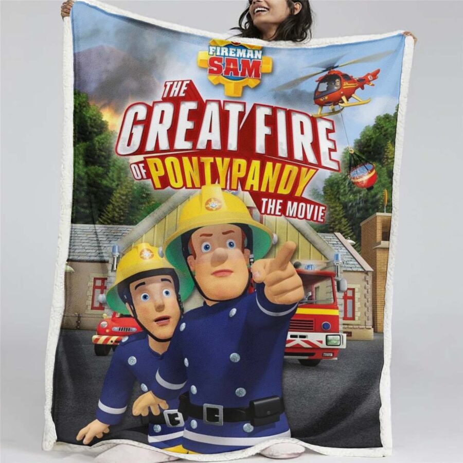 Feuerwehrmann Sam Charaktere 09 Decke - Fleecedecke