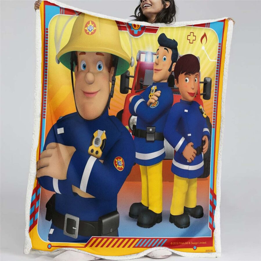 Feuerwehrmann Sam Charaktere 13 Decke - Fleecedecke