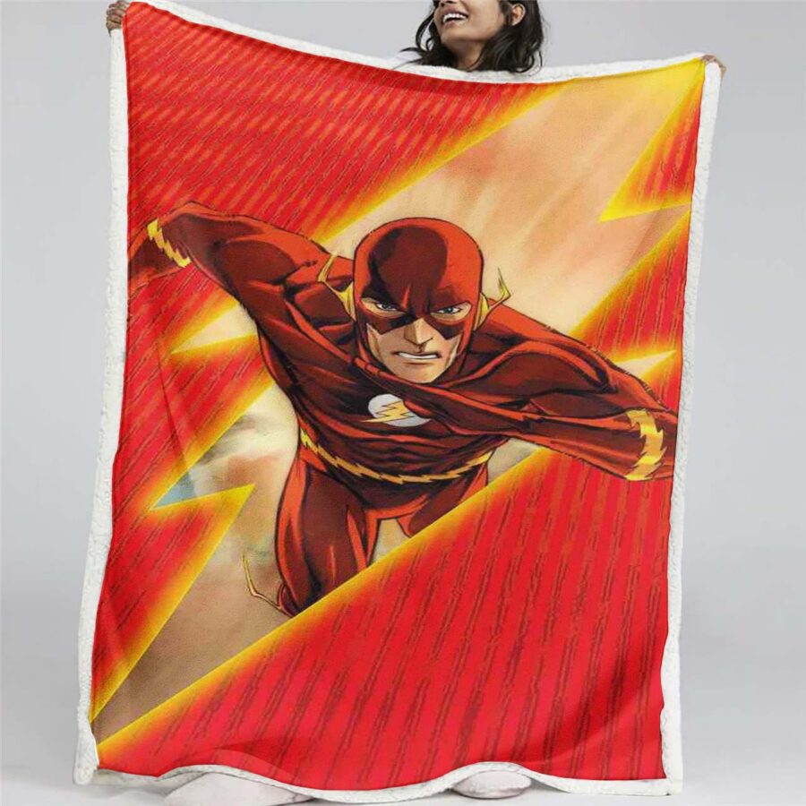 Flash-DC-Comics 02 Decke - Fleecedecke