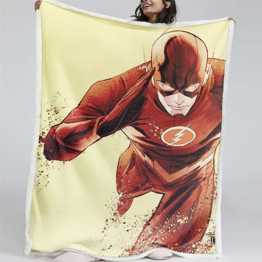 Flash-DC-Comics 05 Decke - Fleecedecke