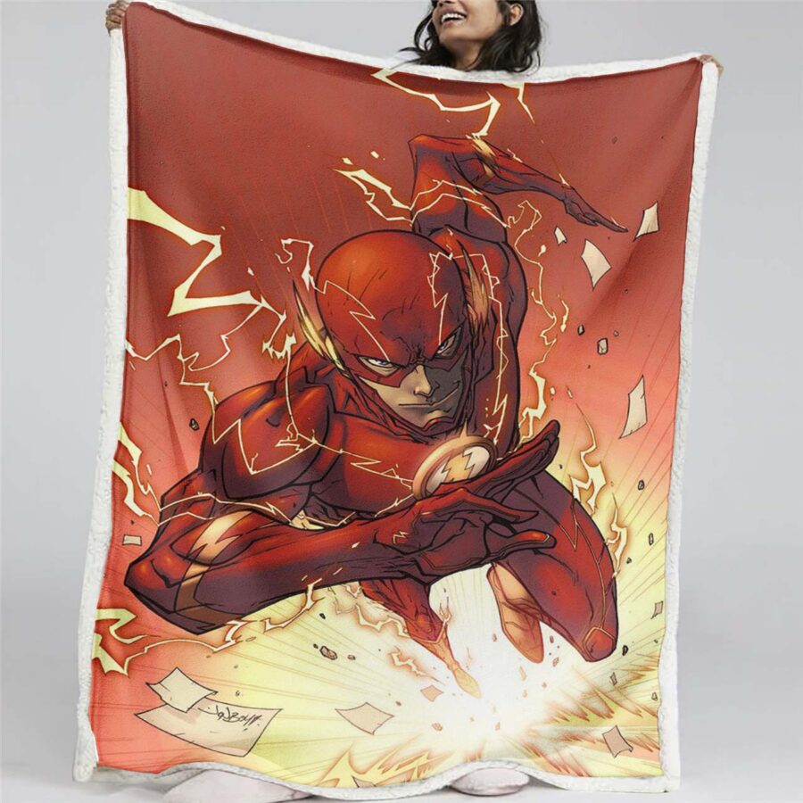 Flash-DC-Comics 06 Decke - Fleecedecke