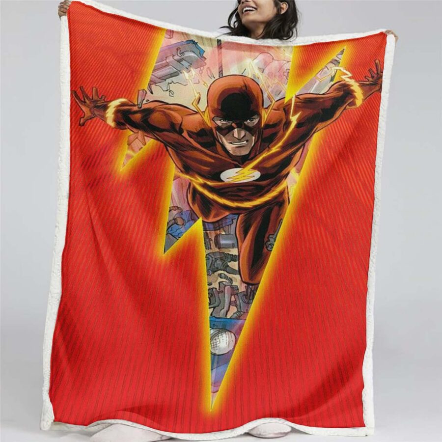 Flash-DC-Comics 10 Decke - Fleecedecke