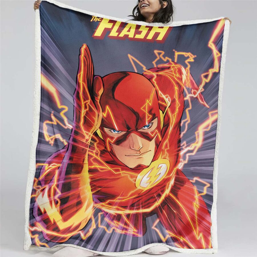Flash-DC-Comics 11 Decke - Fleecedecke