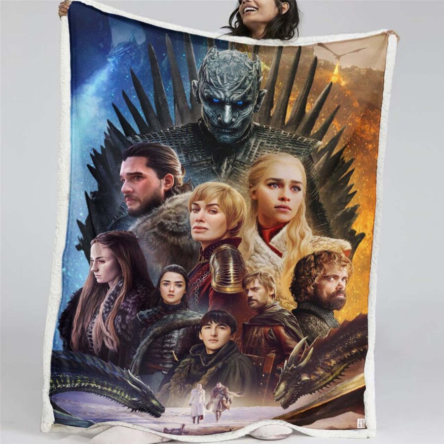 Game Of Thrones-Charakter „Winter Is Coming“ 05 Decke - Fleecedecke