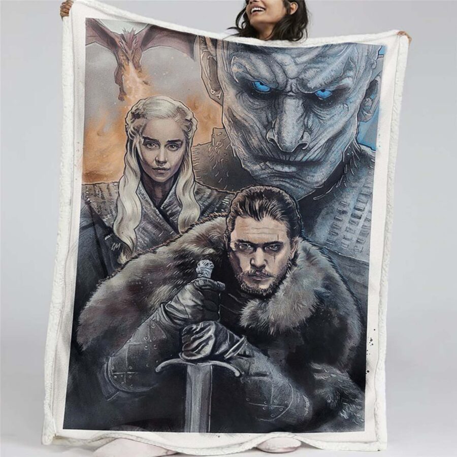 Game Of Thrones-Charakter „Winter Is Coming“ 07 Decke - Fleecedecke