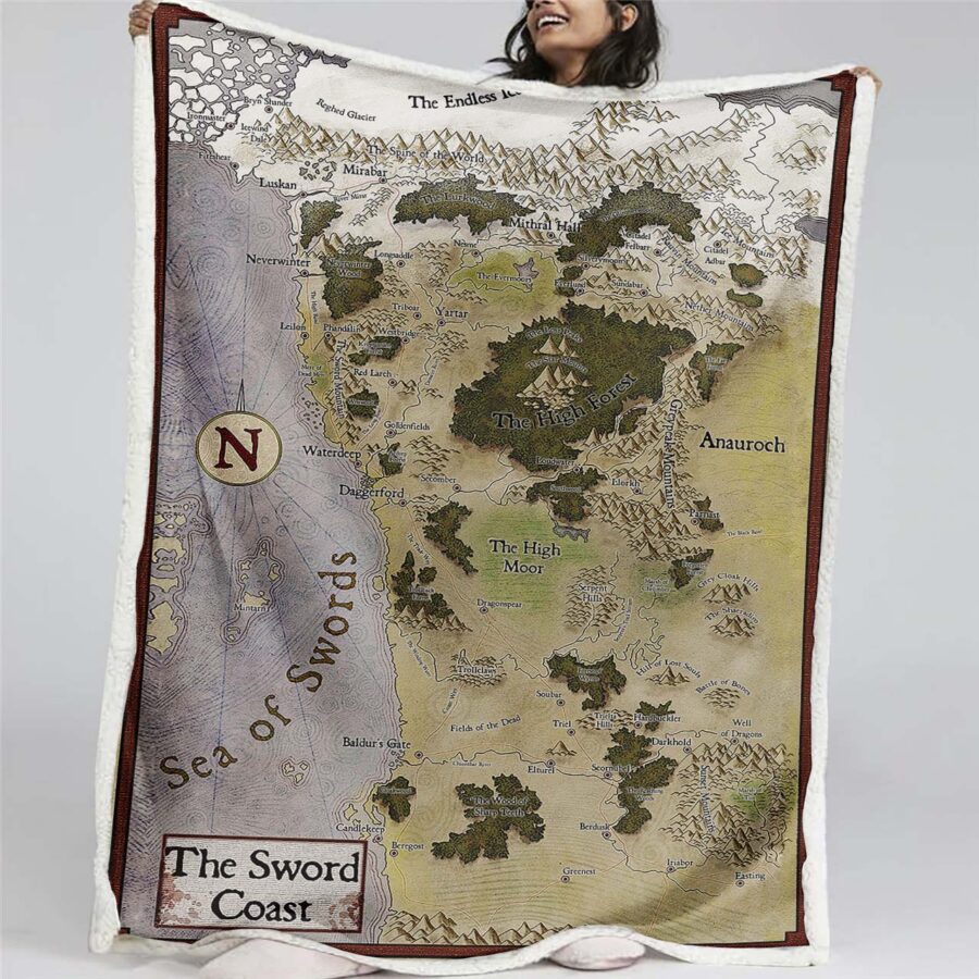 Game of Thrones Karte 05 Decke - Fleecedecke