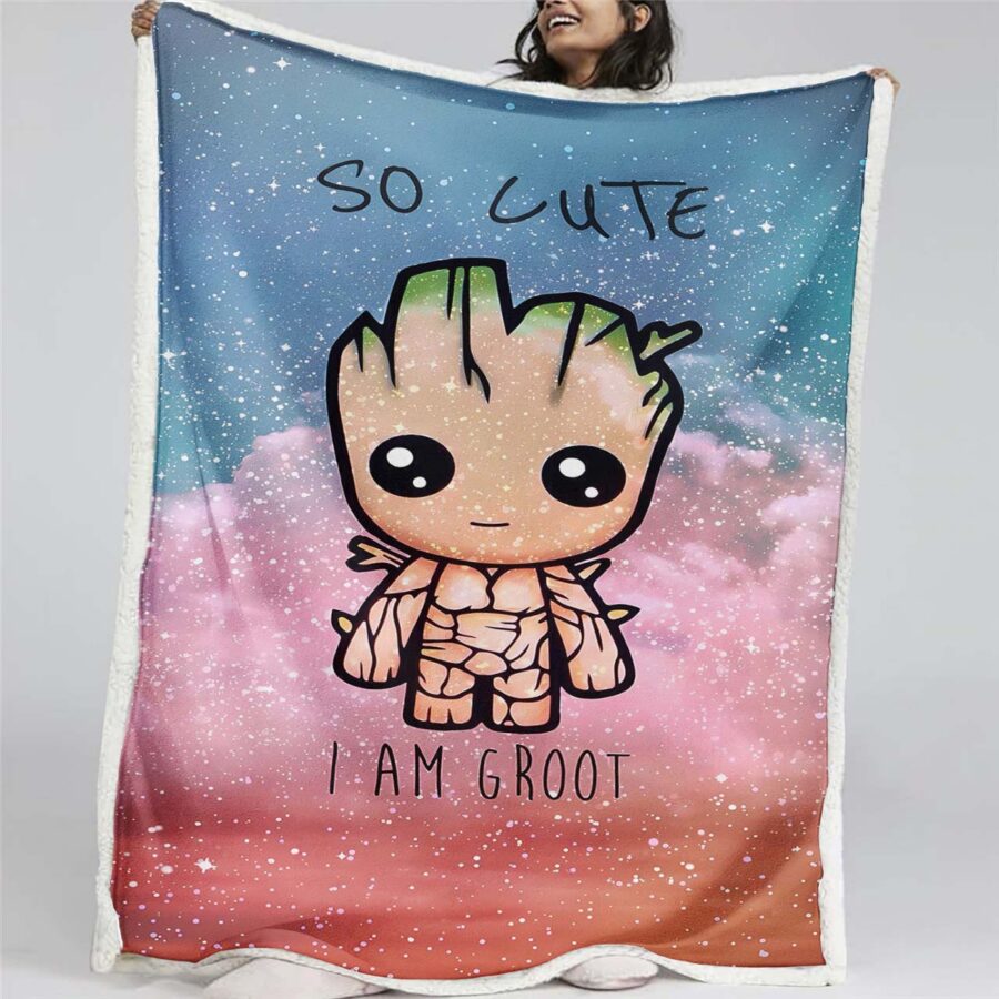 Groot So süß Marvel 03 Decke - Fleecedecke