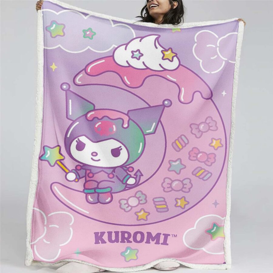 Hello Kitty Kuromi 01 Decke - Fleecedecke