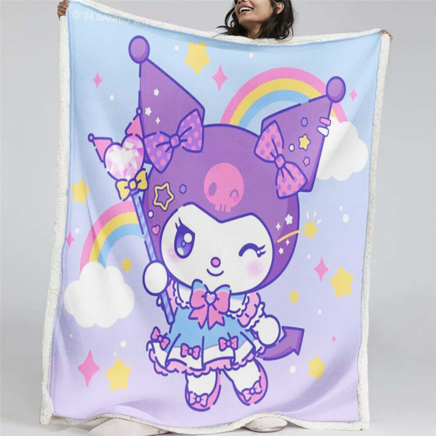 Hello Kitty Kuromi 02 Decke - Fleecedecke