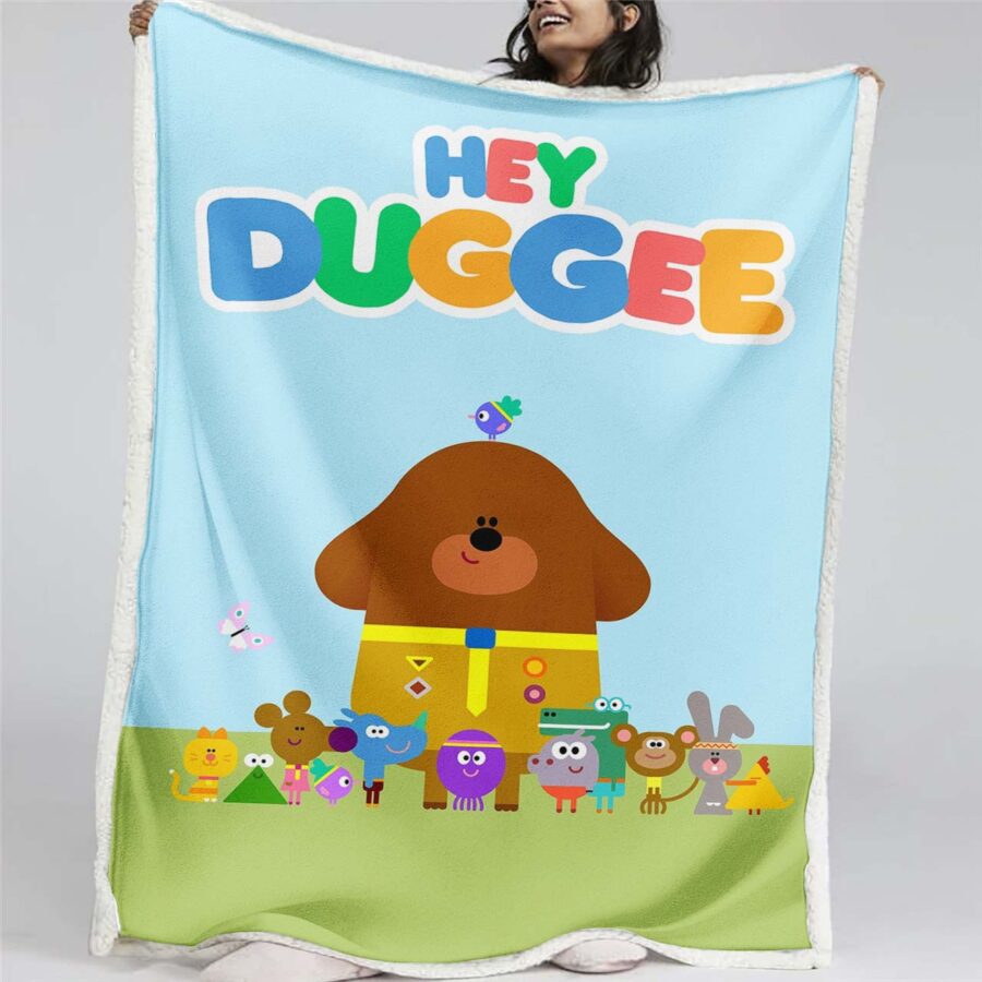 Hey Duggee Charaktere 01 Decke - Fleecedecke