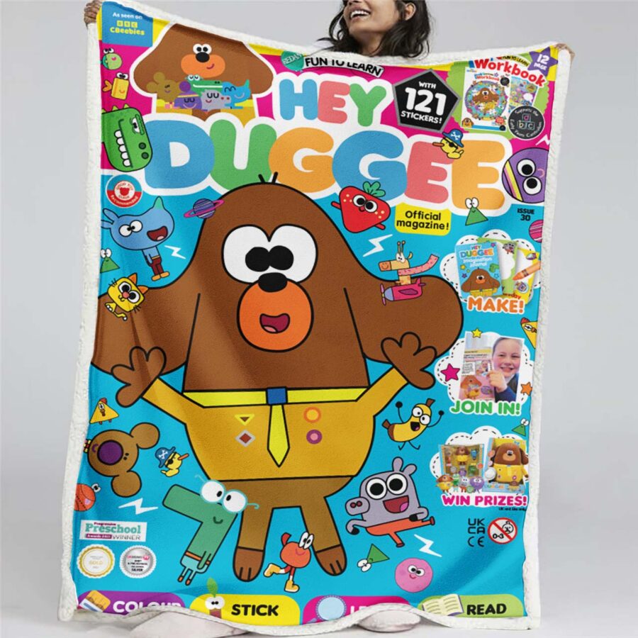 Hey Duggee Charaktere 04 Decke - Fleecedecke