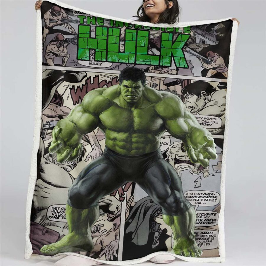 Marvel-Hulk 02 Decke - Fleecedecke
