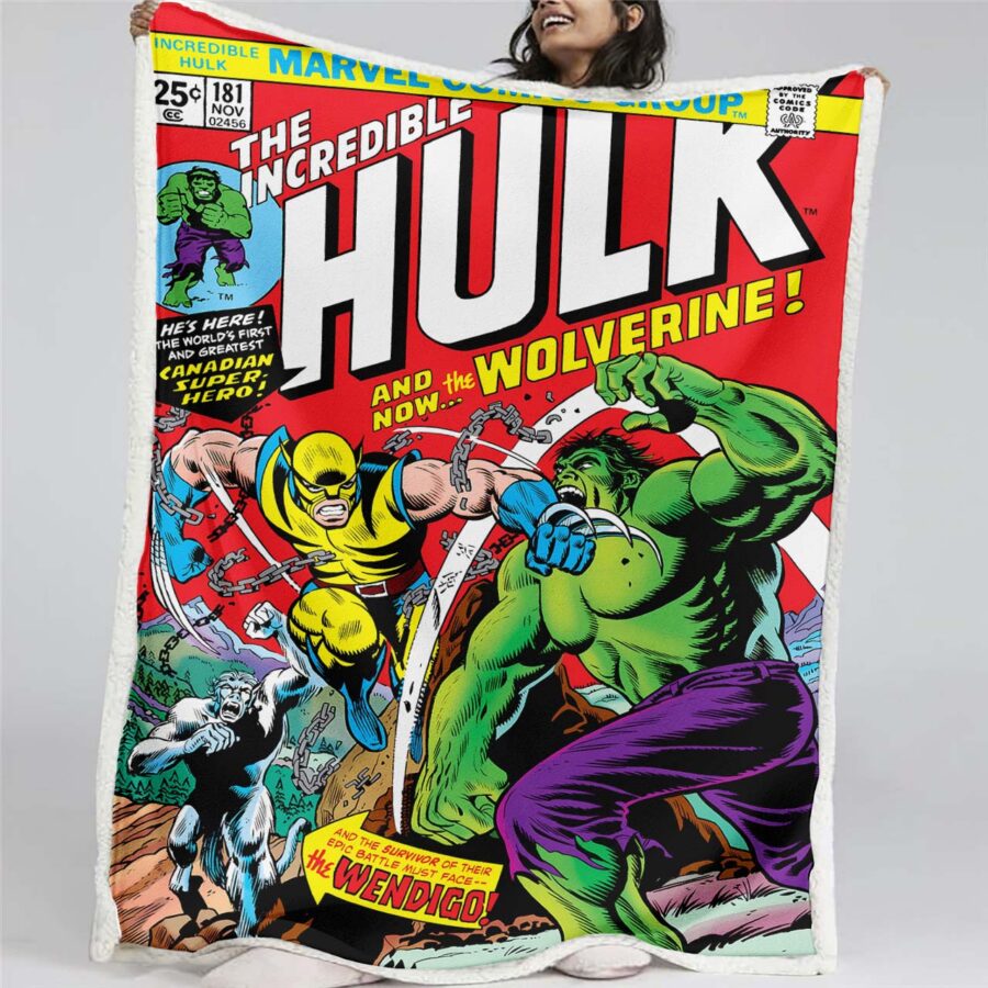 Marvel-Hulk 06 Decke - Fleecedecke