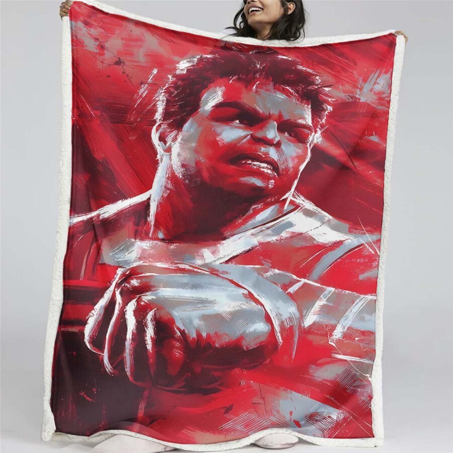 Marvel-Hulk 07 Decke - Fleecedecke