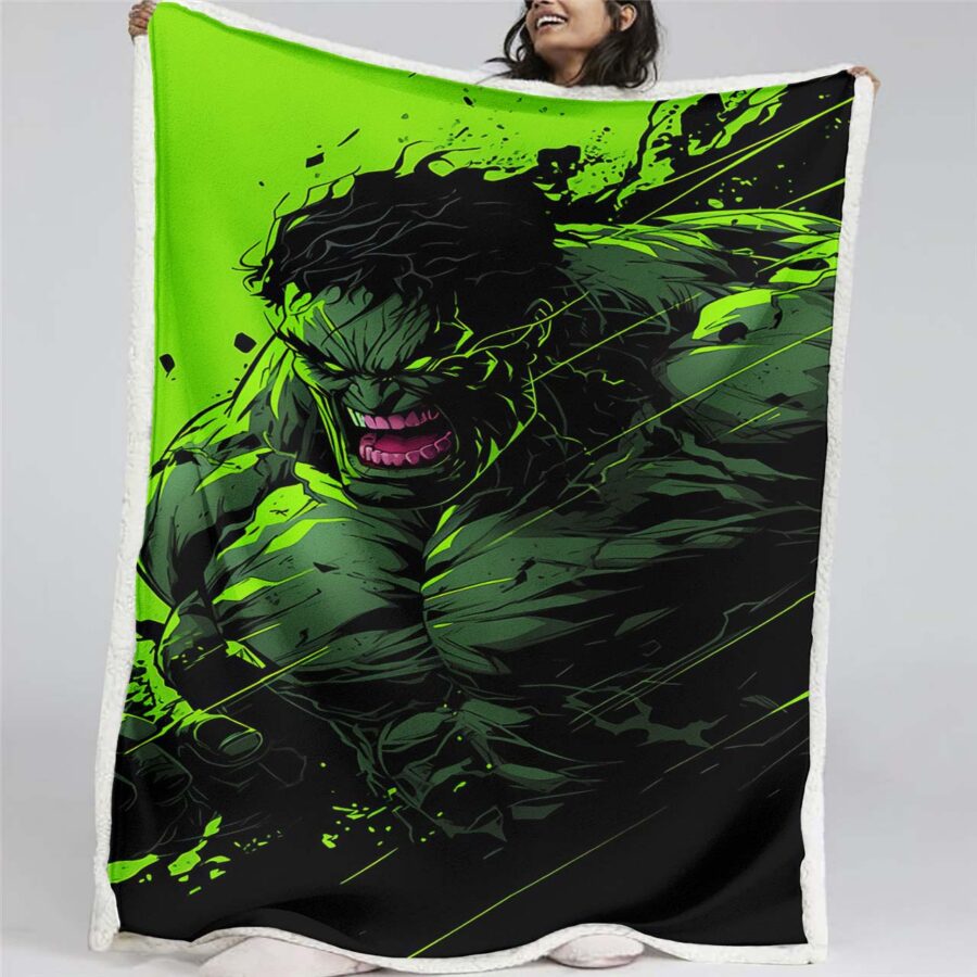 Marvel-Hulk 09 Decke - Fleecedecke