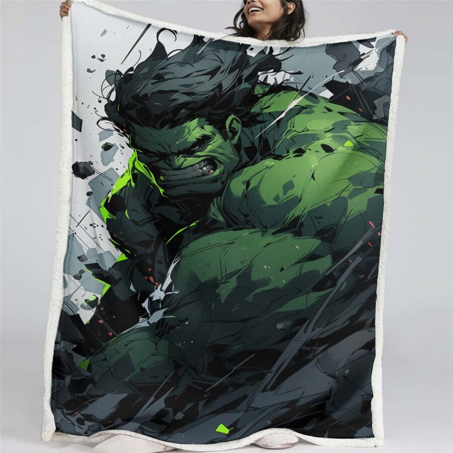 Marvel-Hulk 10 Decke - Fleecedecke