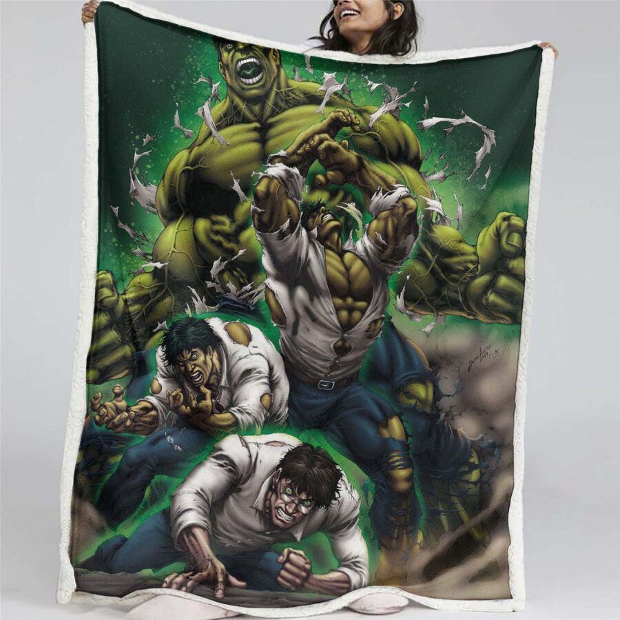 Marvel-Hulk 11 Decke - Fleecedecke