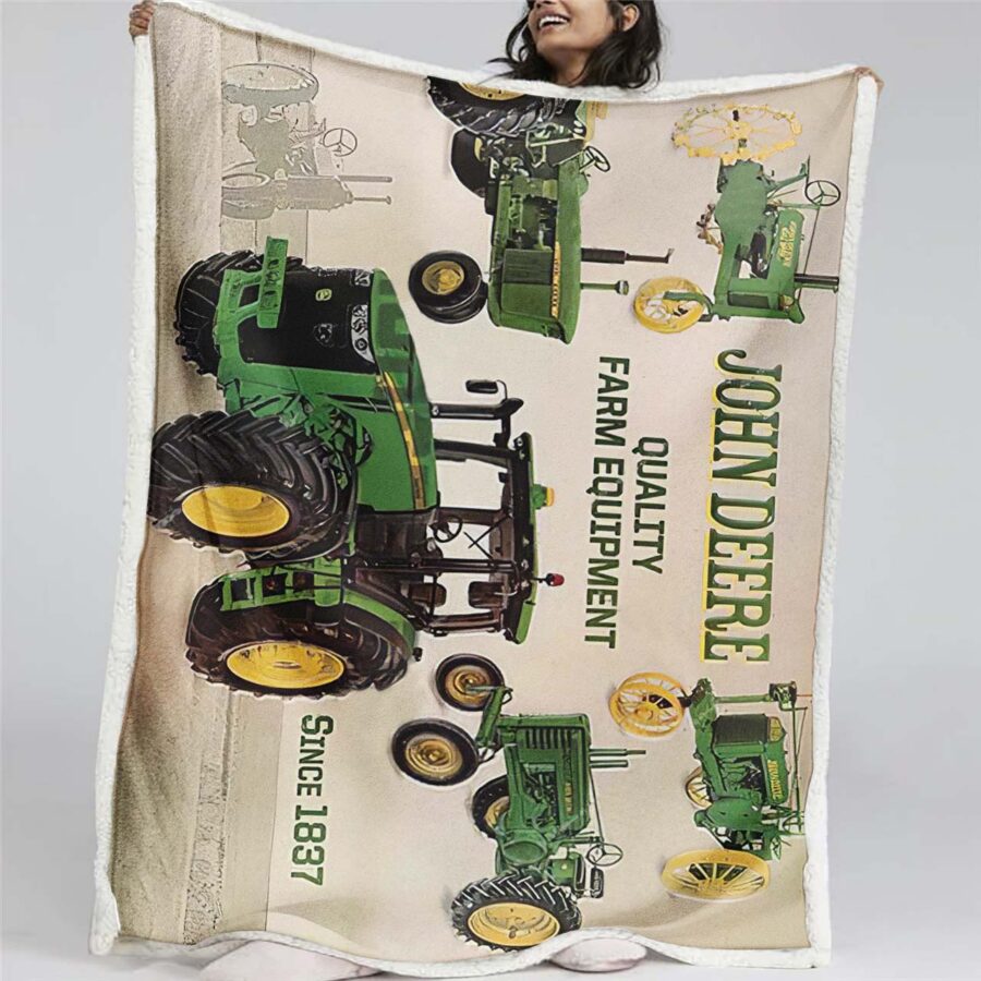 John Deere-Landwirtschaftstraktor Decke - Fleecedecke