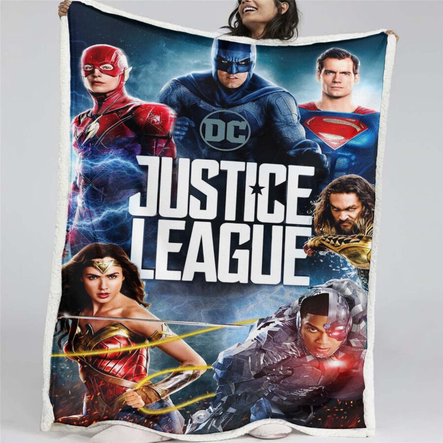 Justice League Alle Charaktere 04 Decke - Fleecedecke