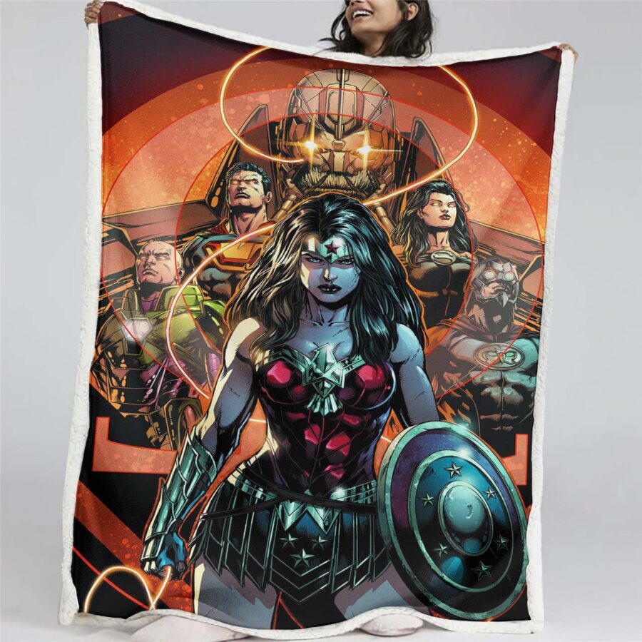 Justice League Alle Charaktere 06 Decke - Fleecedecke