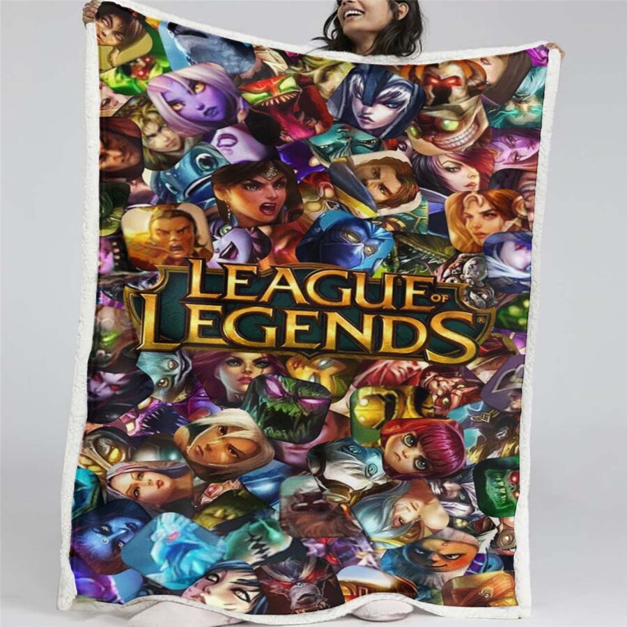 League of Legends Alle Charaktere 03 Decke - Fleecedecke