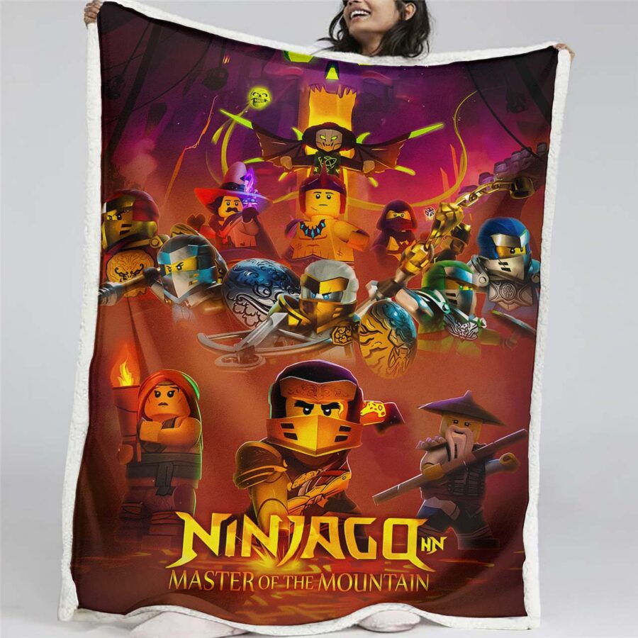 Lego Ninjago Meister des Berges 1 Decke - Fleecedecke