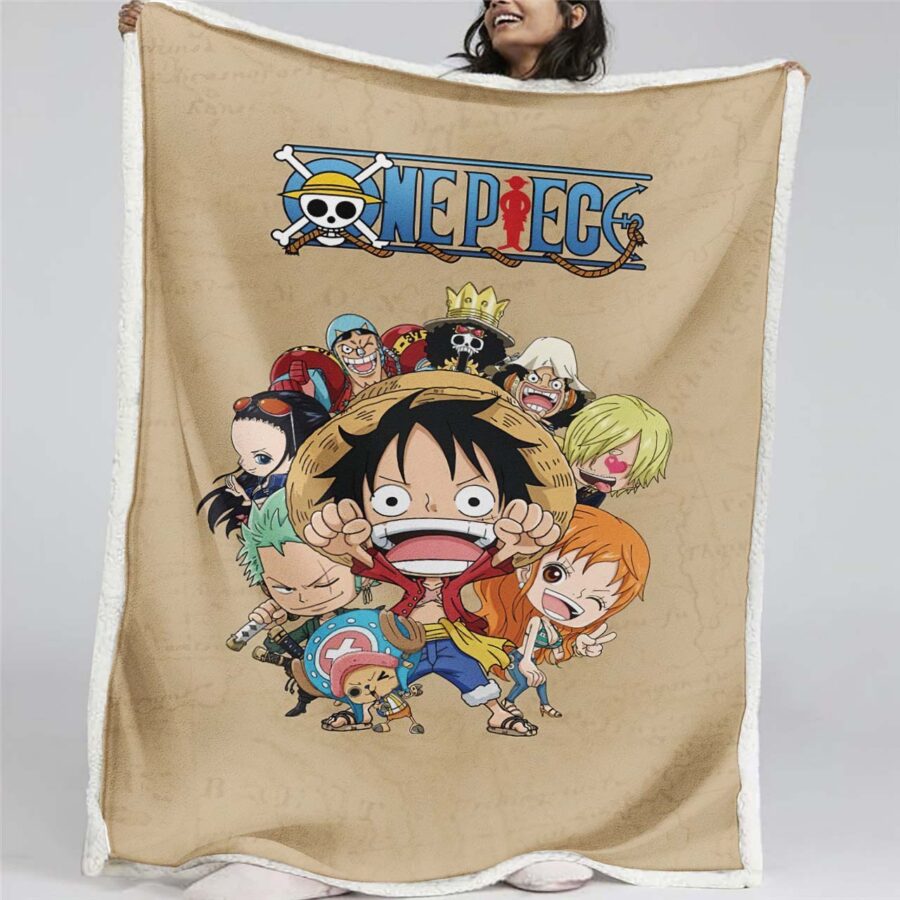 Ruffy und One Piece, alle Charaktere 19 Decke - Fleecedecke