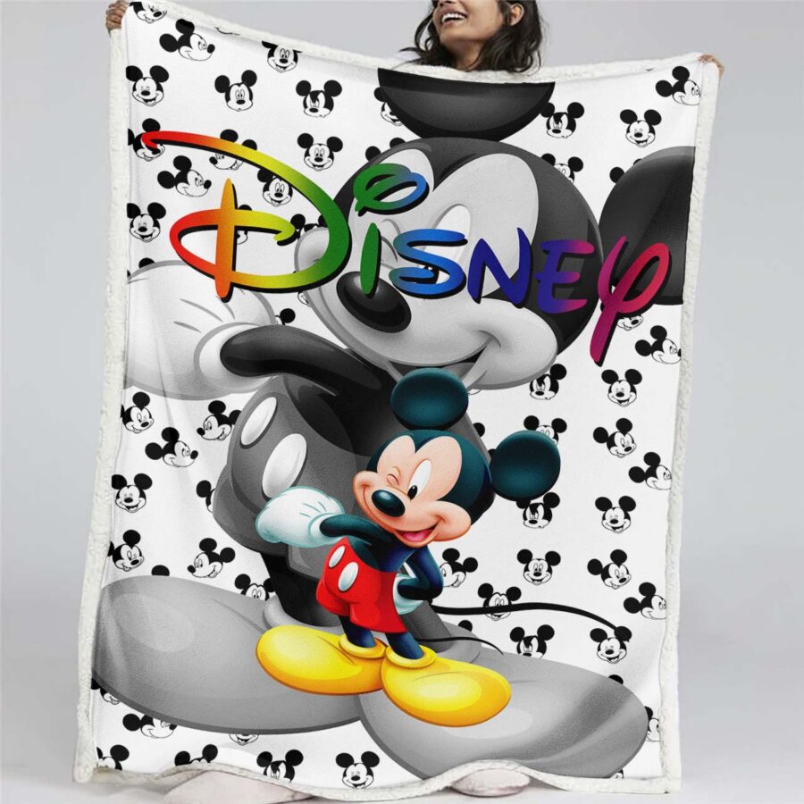 Mickey Maus Bunt 02 Decke - Fleecedecke