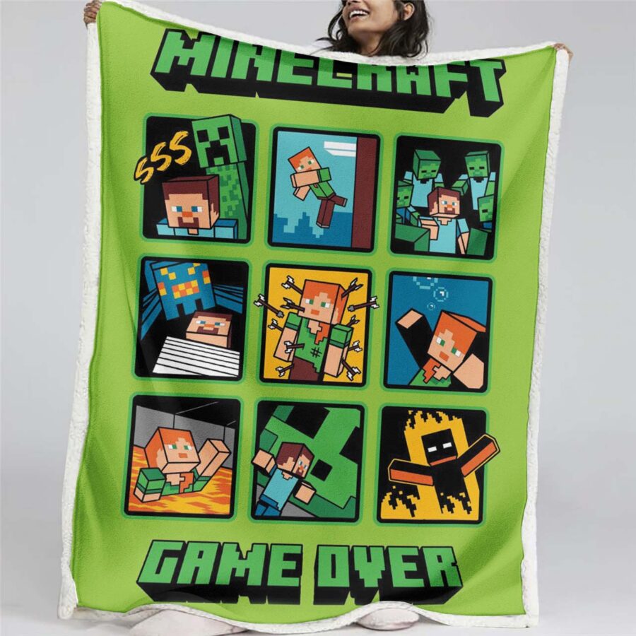 Minecraft Alle Charaktere 04 Decke - Fleecedecke
