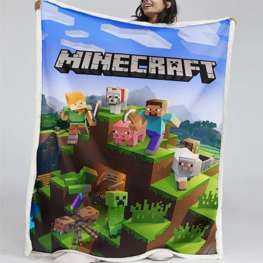 Minecraft-Charaktere 1001 Decke - Fleecedecke