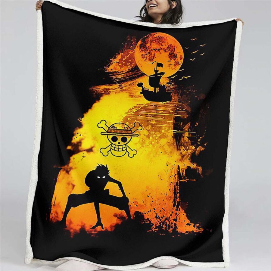 Monkey D. Ruffy One Piece 02 Decke - Fleecedecke