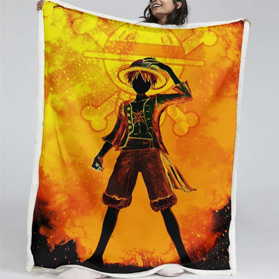 Monkey D. Ruffy One Piece 03 Decke - Fleecedecke