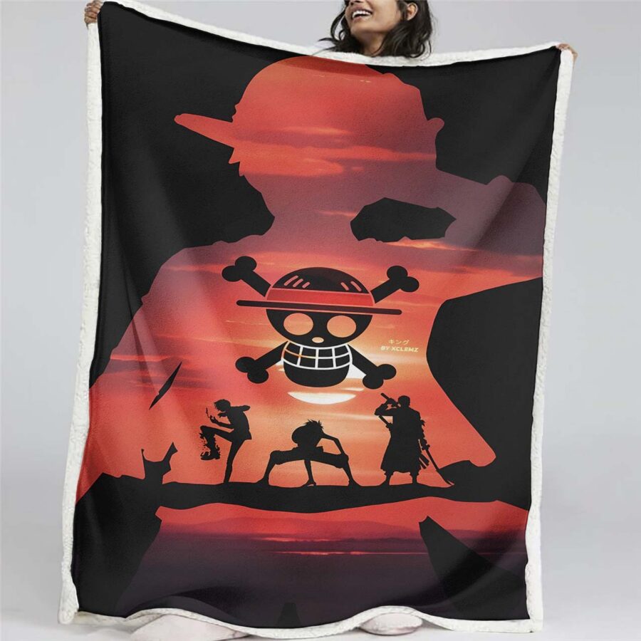 Monkey D. Ruffy One Piece 04 Decke - Fleecedecke