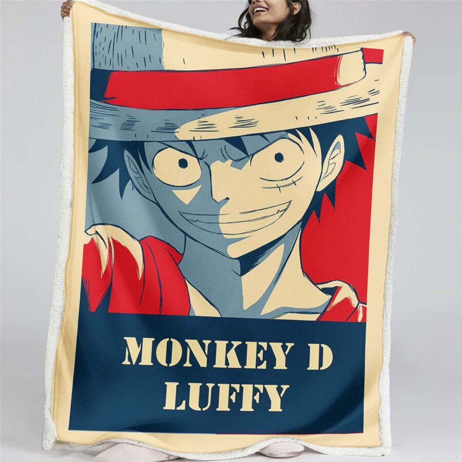 Monkey D. Ruffy One Piece 06 Decke - Fleecedecke