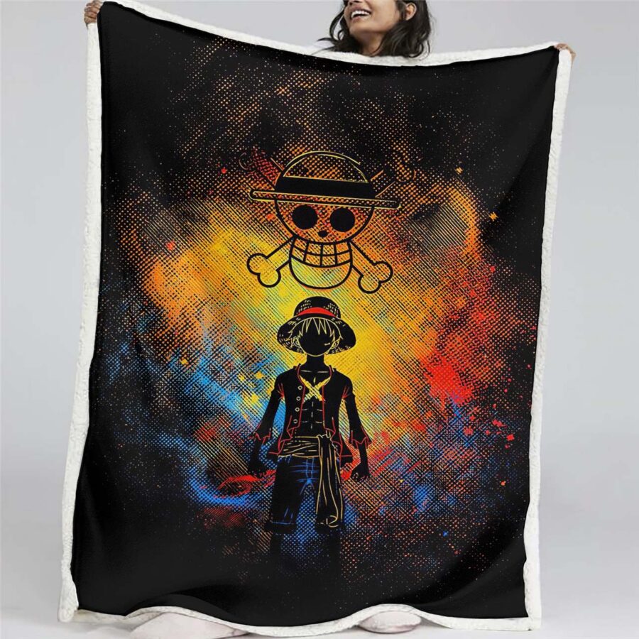 Monkey D. Ruffy One Piece 09 Decke - Fleecedecke