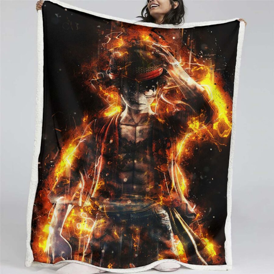 Monkey D. Ruffy One Piece 10 Decke - Fleecedecke