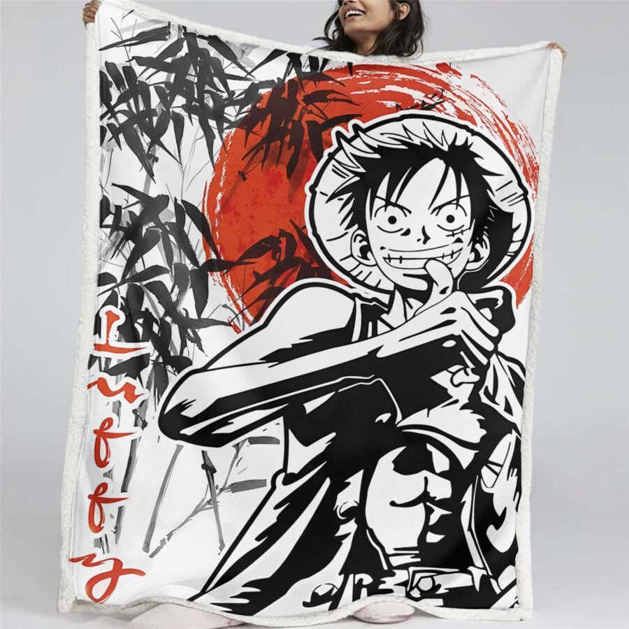 Monkey D. Ruffy One Piece 17 Decke - Fleecedecke