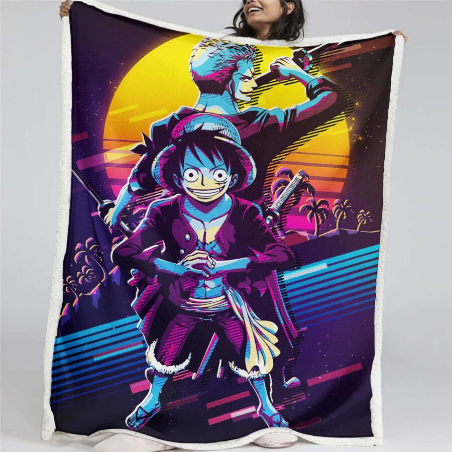 Monkey D. Ruffy Zoro One Piece 01 Decke - Fleecedecke