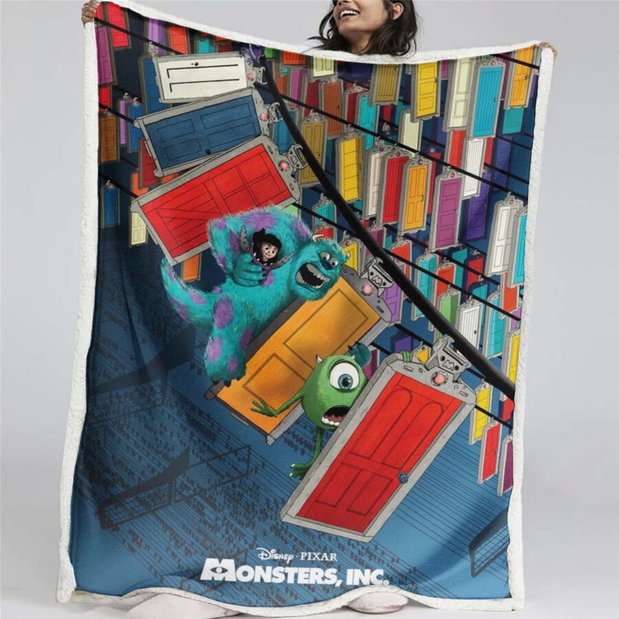 Monster University Alle Charaktere 04 Decke - Fleecedecke