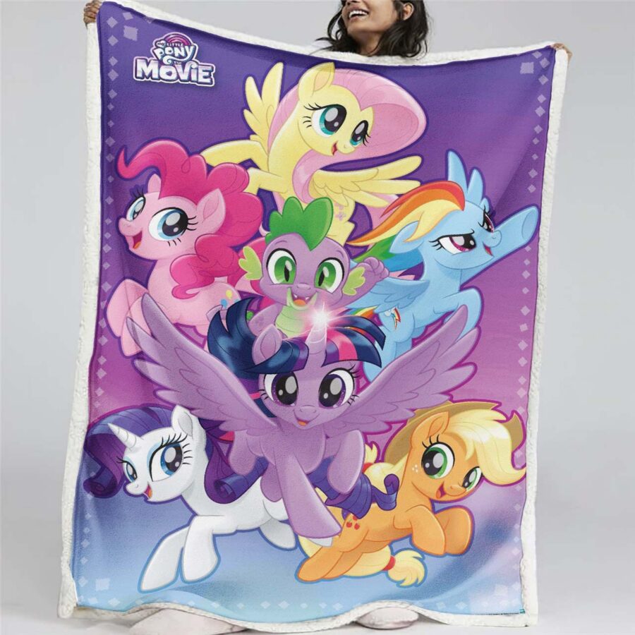 My Little Pony Alle Charaktere 02 Decke - Fleecedecke
