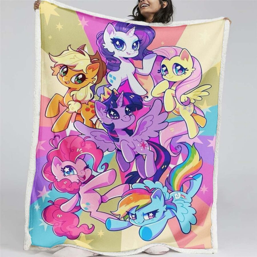 My Little Pony Alle Charaktere 03 Decke - Fleecedecke