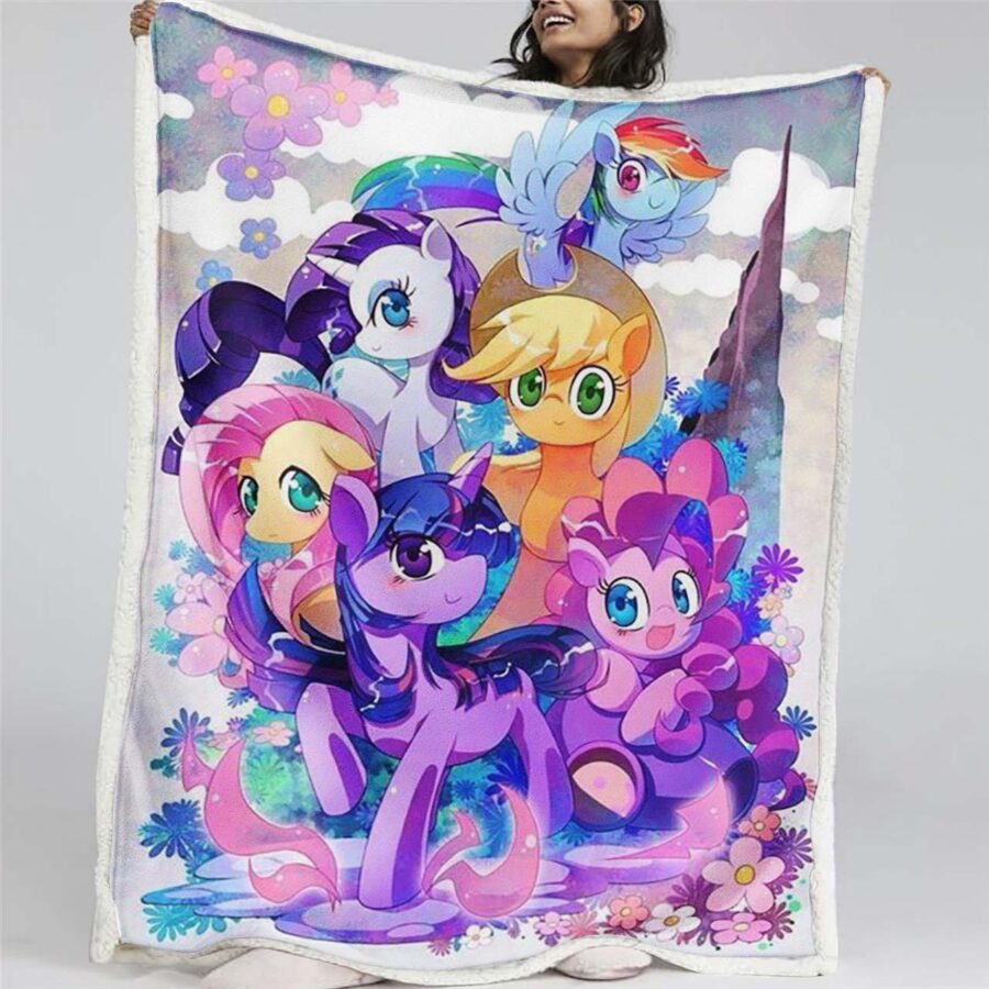 My Little Pony Alle Charaktere 05 Decke - Fleecedecke