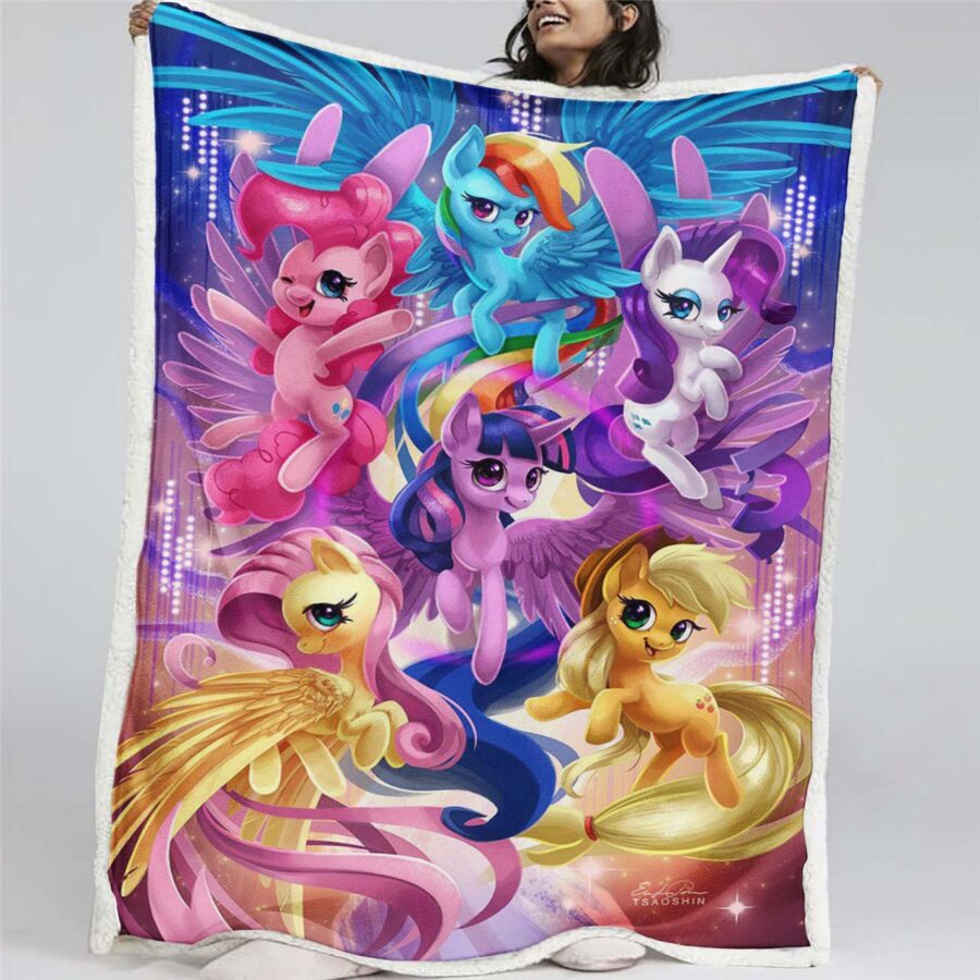 My Little Pony Alle Charaktere 06 Decke - Fleecedecke