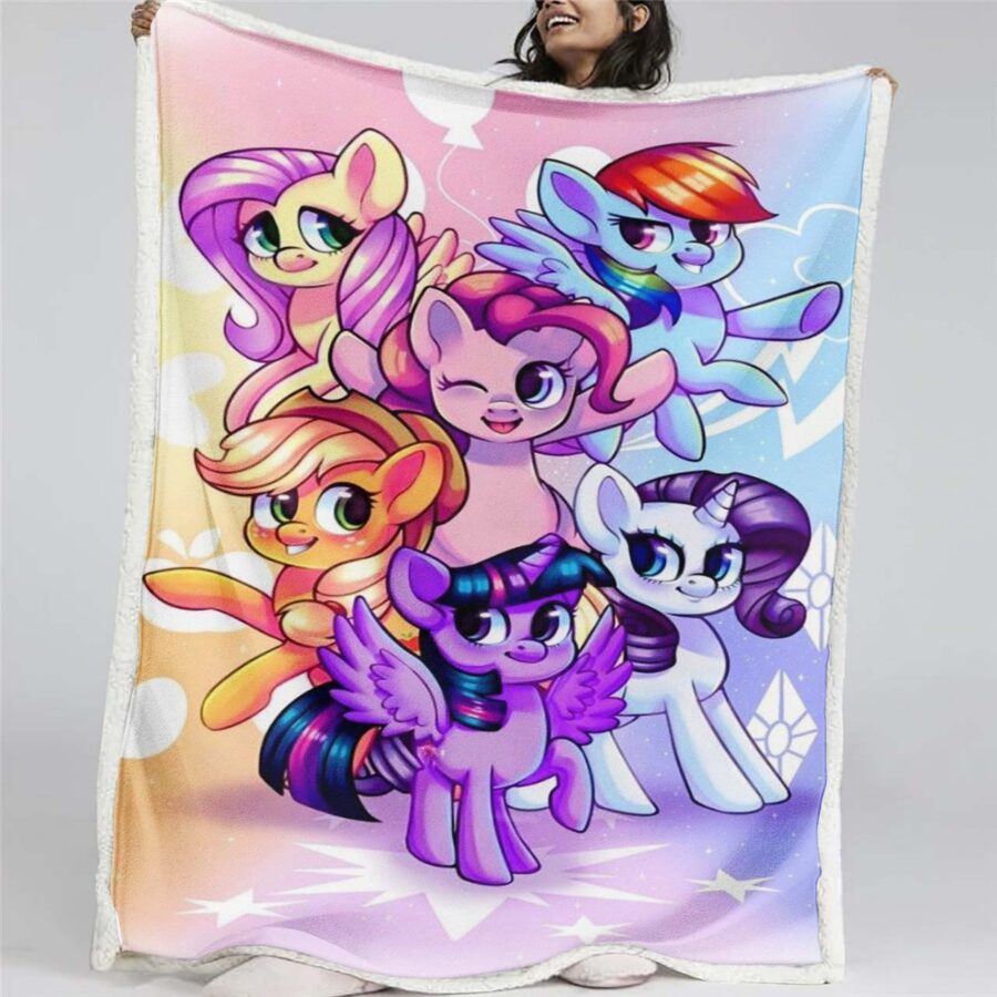 My Little Pony Alle Charaktere 07 Decke - Fleecedecke